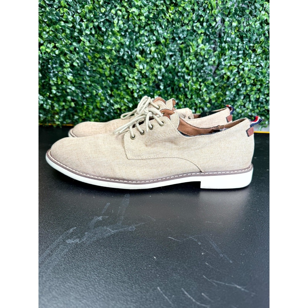 Tommy Hilfiger Garson Oxfords Mens US 13 Light Natural Almond Toe Dress Shoes
